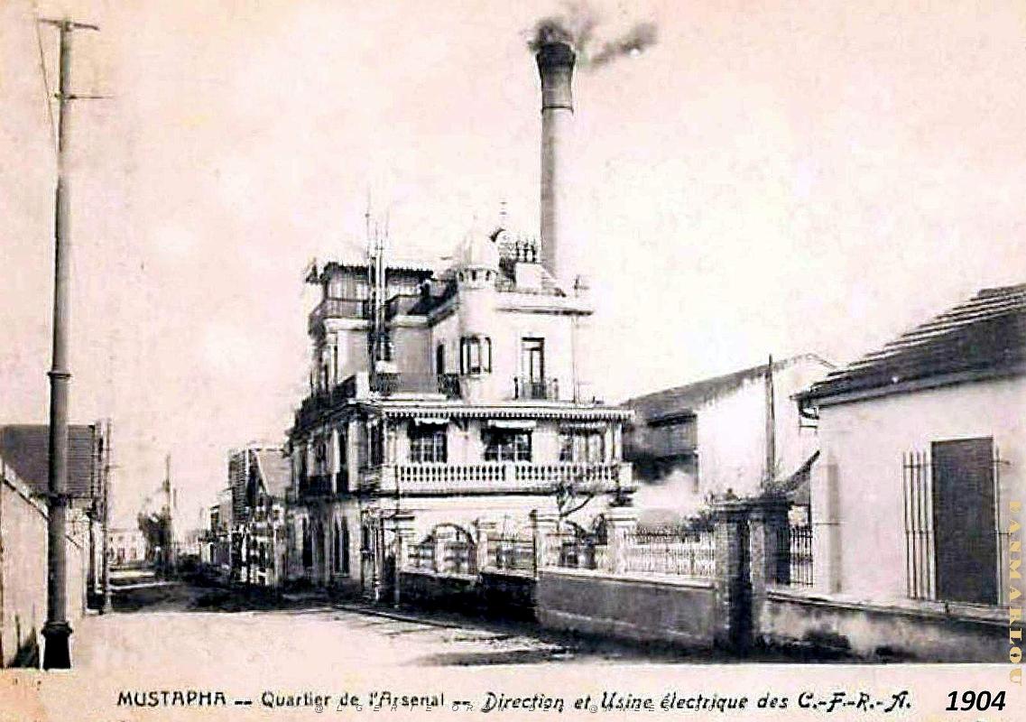Alger - Mustapha - Quartier Arsenal - Direction et Usine CFRA - 1904.jpg